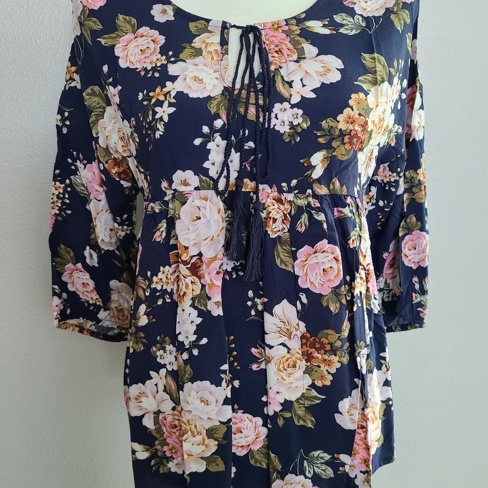 Navy blue floral only 1 left